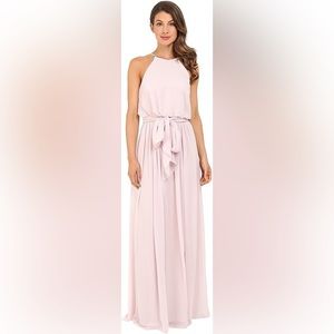 Donna Morgan Alana Pink Halter Dress Size 6